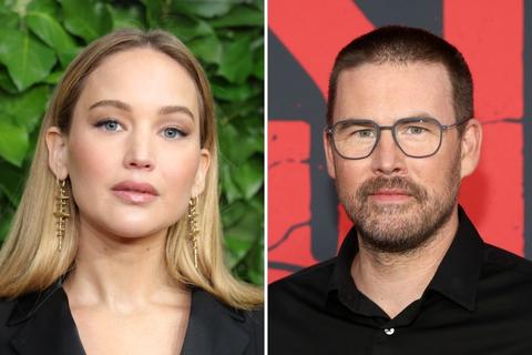 Jennifer Lawrence and Zach Cregger split portrait