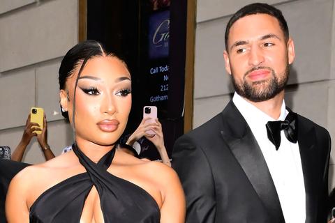 Megan Thee Stallion and Klay Thompson together