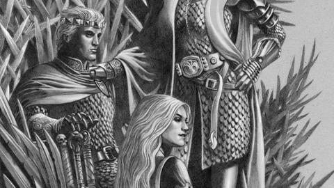 Illustration of Aegon Targaryen and his sisters