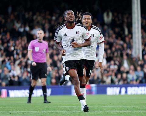 Fulham players celebrating