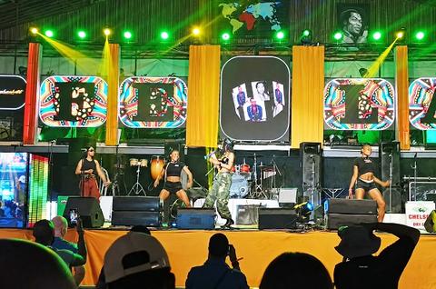 dancers on stage at the venue