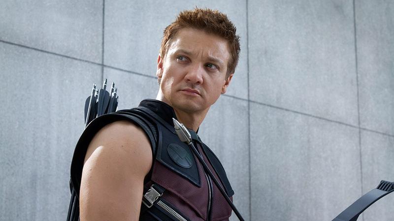 man in Hawkeye costume