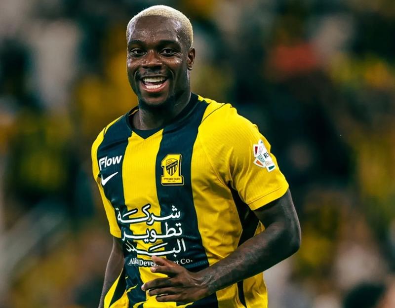 player in yellow and black striped jersey