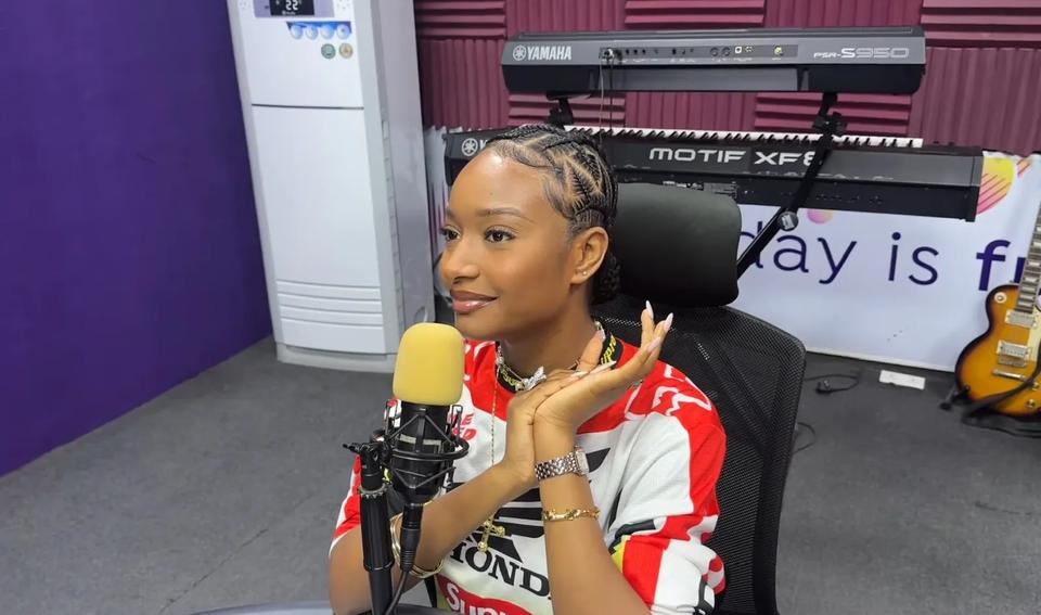 Ayra Starr in a studio interview