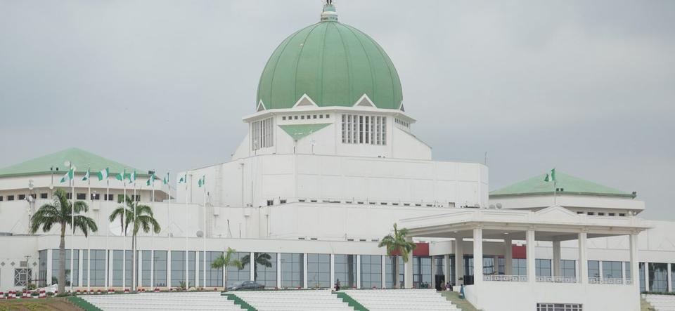 large white government building with green dome