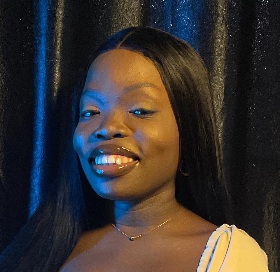 woman smiling