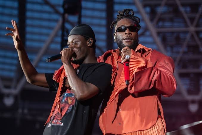 Burna Boy & J Hus in the London Stadium